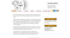 Desktop Screenshot of caramiatrattoriafl.com